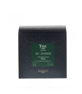 Thé vert Jasmin Boite des 25 sachets cristal